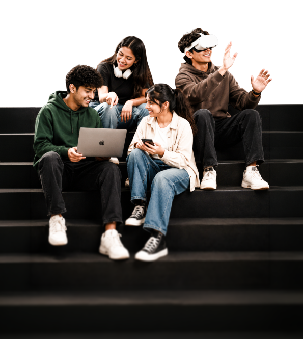 LEVELX students connecting at an offline event