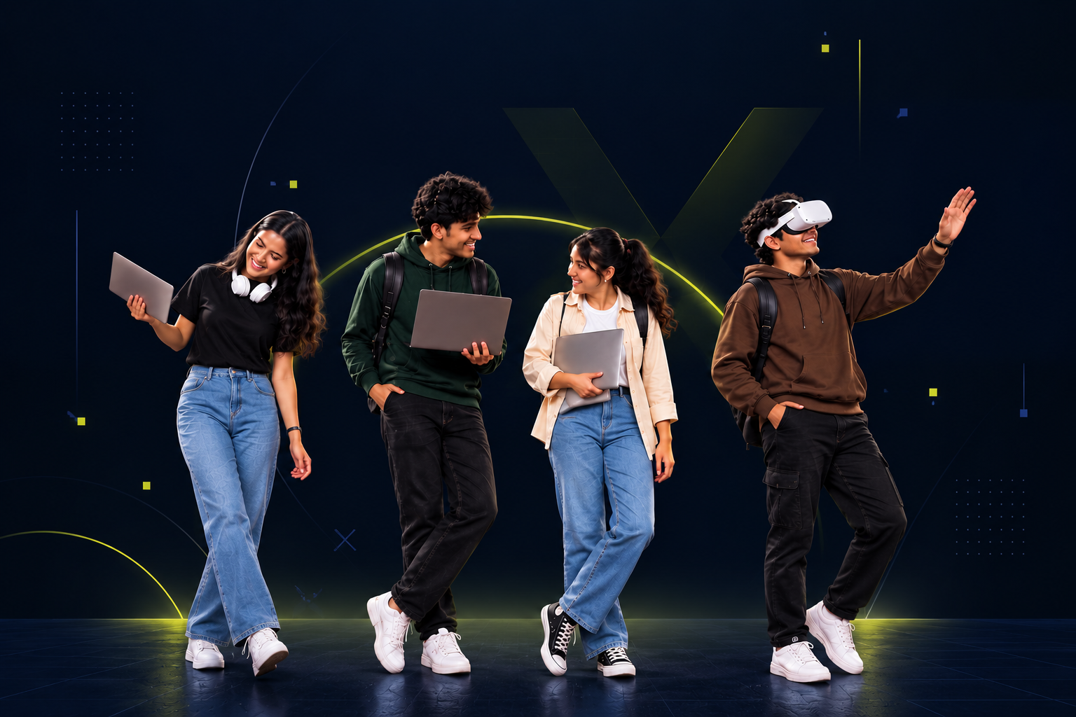 LEVELX students connecting